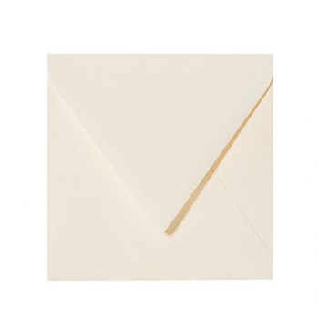 25 envelopes 4.92 x 4.92 in, 120 g / m² - soft cream