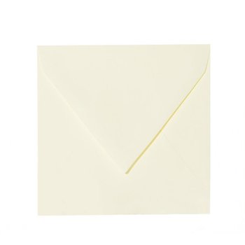 25 enveloppes 130 x 130 mm, 120 g / m² - jaune clair