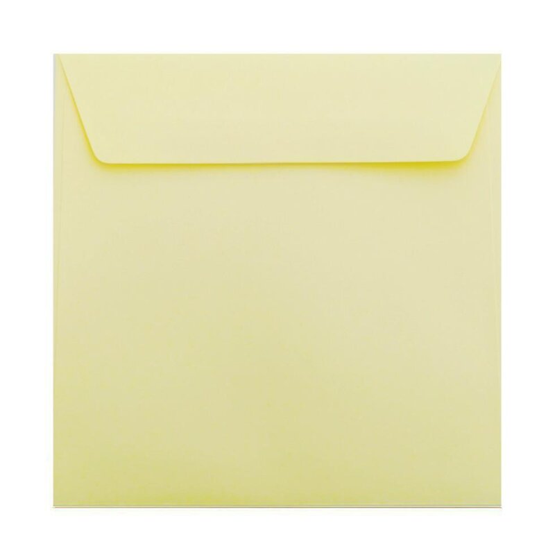 25 Briefumschlge 185 x 185 mm, 120 g/m in Hellgelb
