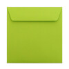 25 envelopes 7.28 x 7.28 in, 120 g / m² in apple green