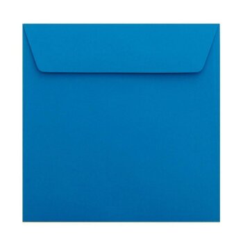 25 envelopes 7.28 x 7.28 in, 120 g / m² in intensive blue