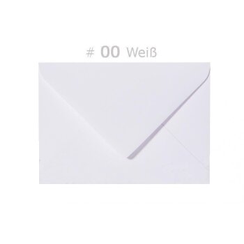 Briefumschläge 120 x 180 mm - "Claudia" Weiß mit Innenfutter - 100 g/qm