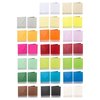 Scelta del colore - Confezione da 25 buste colorate 125 x 125 mm adesivo bagnato + carte pieghevoli colorate 120 x 120 mm