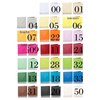 25 farbige Briefumschläge 125 x 125 mm nassklebend + farbige Faltkarten 120 x 120 mm