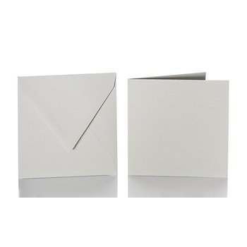 25 quadratische BriefBriefumschläge 125 x 125 mm +...