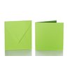 25 square envelopes 125 x 125 mm + 25 folded cards 120 x 120 mm - grass-green