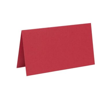 Marque-places, carte pliante / pliante 5x9 cm - rouge