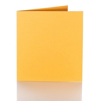 Tarjetas plegables 150 x 150 mm, 240 g amarillo-naranja