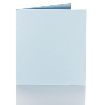 Tarjetas plegables 150 x 150 mm, 240 g azul claro