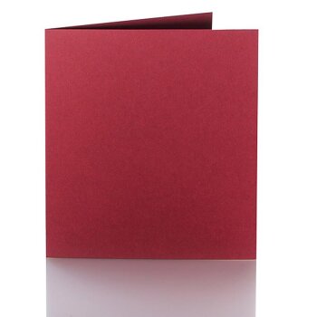 Cartes pliantes 150 x 150 mm, 240g Bordeaux