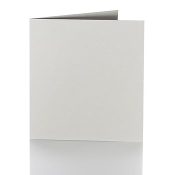 Faltkarten 120 x 120 mm, 240g Grau