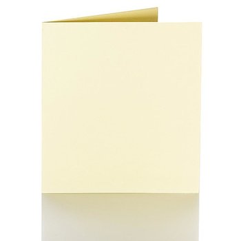 Cartes pliantes 120 x 120 mm, 240g jaune tendre