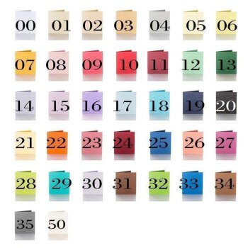 Faltkarten 105 x 105 mm, 240g Zartcreme