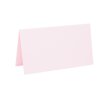 25 place cards, folded card 5x9 cm  light pink