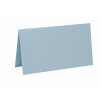 25 marque-places, cartes pliantes, marque-places 5x9 cm en bleu clair