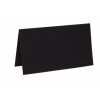 25 marque-places, cartes pliantes, marque-places 5x9 cm en noir