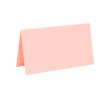 25 place cards, folded card 5x9 cm  light salmon