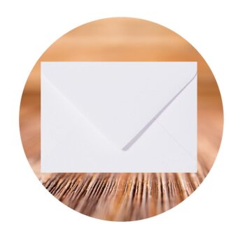 25 envelopes 2.36 x 3.54 in, 120 g / m² white