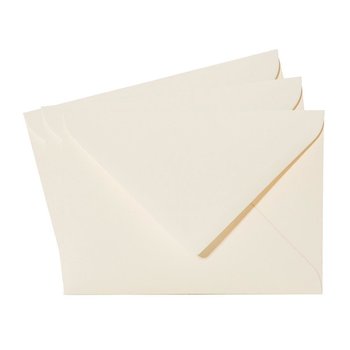 25 envelopes 2.36 x 3.54 in, 120 g / m² soft cream