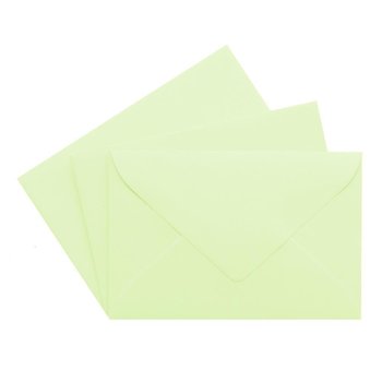 25 enveloppes 60 x 90 mm, 120 g / m² vert clair