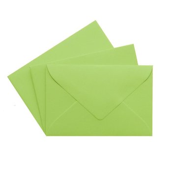 25 envelopes 2.36 x 3.54 in, 120 g/m² grass green
