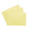Mini envelopes 2,05 x 2,79 in, 120 g / m² light yellow
