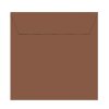 Quadratische Briefumschläge 170x170 mm in Schoko mit Haftstreifen