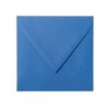 Enveloppes carrées 160x160 mm bleu royal à rabat triangulaire