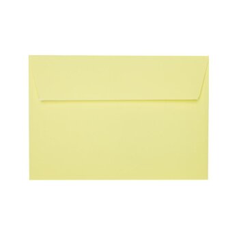 DIN B6 Briefumschläge haftklebend 125x176 mm in Gelb