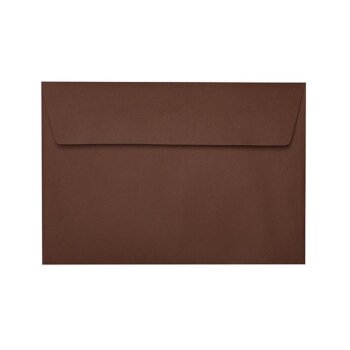 B6 self-adhesive envelopes 4,92 x 6,93 in in chocolate