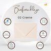 25 envelopes DIN B6 (4.92 x 6.93) with pointed flap 120 g / qm 02 cream