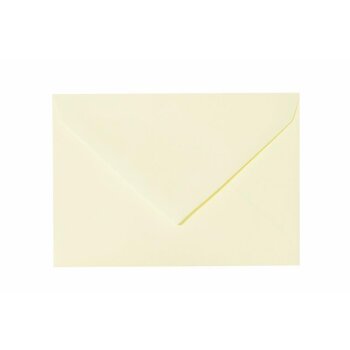 25 enveloppes DIN B6 (125 x 176 mm) avec rabat pointu 120 g / qm 05 jaune tendre