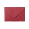 25 enveloppes DIN B6 (125 x 176 mm) avec rabat pointu 120 g / qm 11 rouge vin