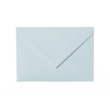 25 enveloppes DIN B6 (125 x 176 mm) avec rabat pointu 120 g / qm 17 bleu clair