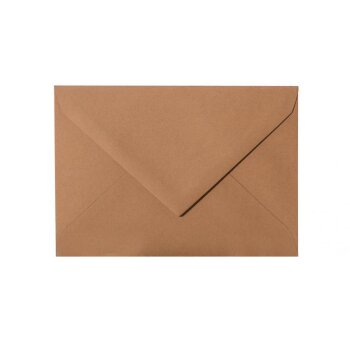 25 envelopes DIN B6 (4.92 x 6.93) with pointed flap 120 g / qm 34 hazelnut