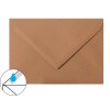 25 envelopes DIN B6 (4.92 x 6.93) with pointed flap 120 g / qm 34 hazelnut