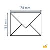 1 envelope each DIN B6 (4.92 x 6.93 in) with flap 120 g / qm 06 yellow