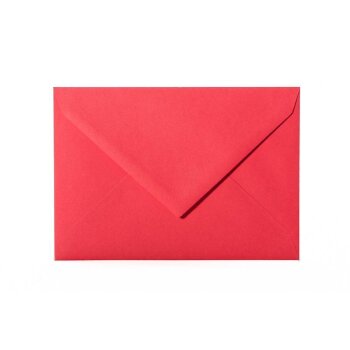 1 enveloppe chaque DIN B6 (125 x 176 mm) avec un rabat 120 g / qm 10 rouge