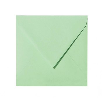 Enveloppes carrées 140 x 140 mm adhésif humide 120 g / qm 12 vert clair