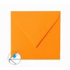 Colored envelopes 6.10 x 6.10 in wet adhesive 120g / m² 25 pieces in bright orange