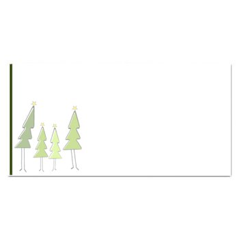 Christmas envelopes DIN long (DL) tree family without...