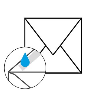 Envelopes 6,10 x 6,10 in in blue in 120 gsm