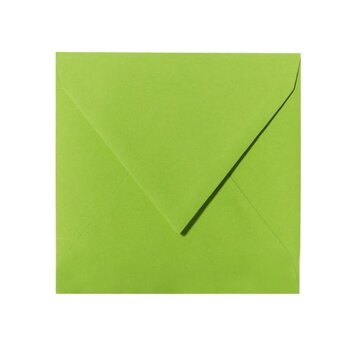 Envelopes 6,10 x 6,10 in in grass green in 120 gsm