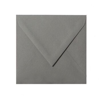 Envelopes 6,10 x 6,10 in in dark gray in 120 gsm
