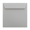 Envelope with adhesive 6,10 x 6,10 in in gray 120 g / qm