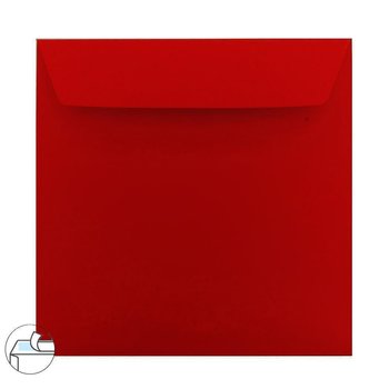 Envelope with adhesive 6,10 x 6,10 in in wine red 120 g / qm