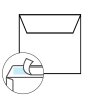 Envelope with adhesive 6,10 x 6,10 in in blue 120 g / qm