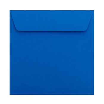 Busta con adesivo 155x155 mm in blu reale 120 g / mq