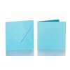 Briefumschläge 155x155 mm + Faltkarte 150x150 mm - Intensivblau