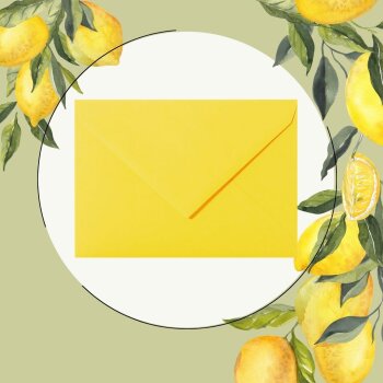 Enveloppes C8 (5,7x8,1 cm) - jaune
